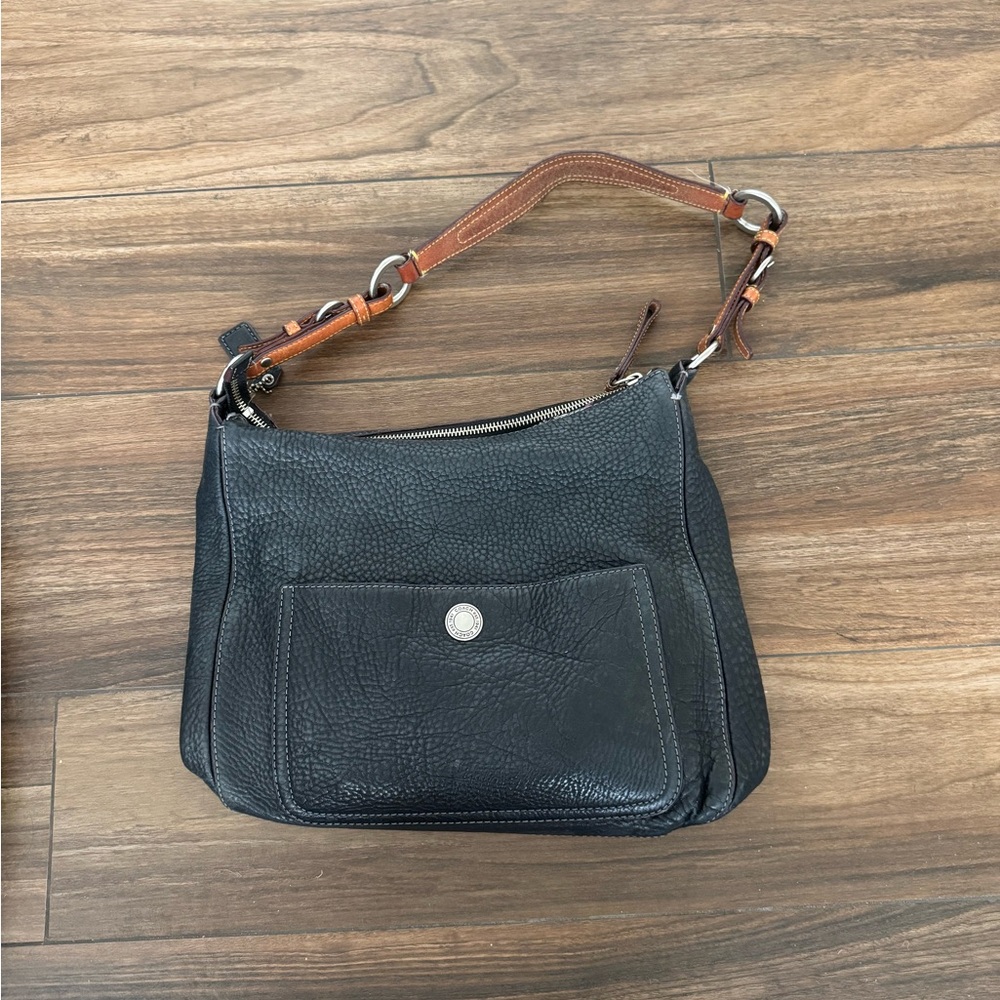 Coach Black Leather Shoulder Bag